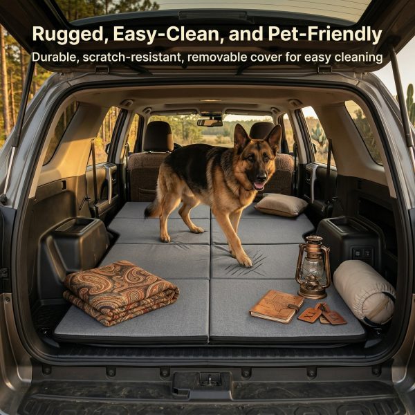 foldable adjustable non inflatable car mattress portable space saving travel bed for suv & car foldable adjustable non inflatable car mattress portable space saving travel bed for suv & car
