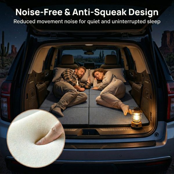 foldable adjustable non inflatable car mattress portable space saving travel bed for suv & car foldable adjustable non inflatable car mattress portable space saving travel bed for suv & car