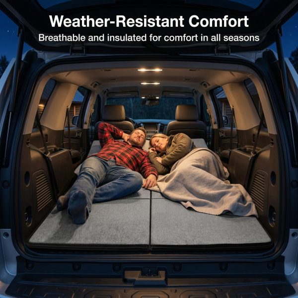 foldable adjustable non inflatable car mattress portable space saving travel bed for suv & car foldable adjustable non inflatable car mattress portable space saving travel bed for suv & car