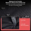 60l multi compartment car trunk organizer heavy duty waterproof foldable storage bin