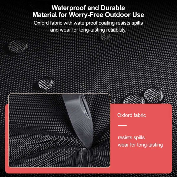 60l multi compartment car trunk organizer heavy duty waterproof foldable storage bin