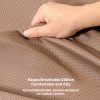 premium napa leather car seat cushion breathable universal seat protector with anti slip backing