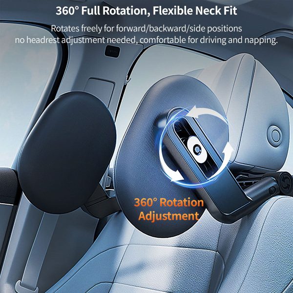 adjustable car headrest neck support universal side sleep pillow with memory foam