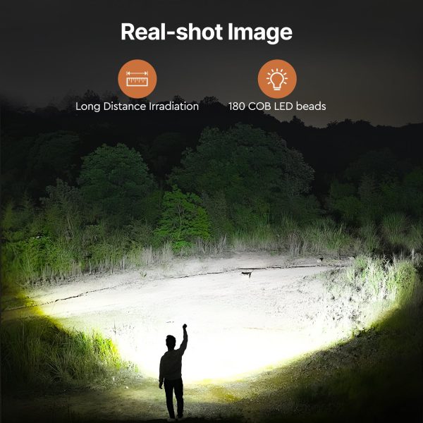 2400 lm solar powered lithium battery flood light rechargeable outdoor atmosphere light