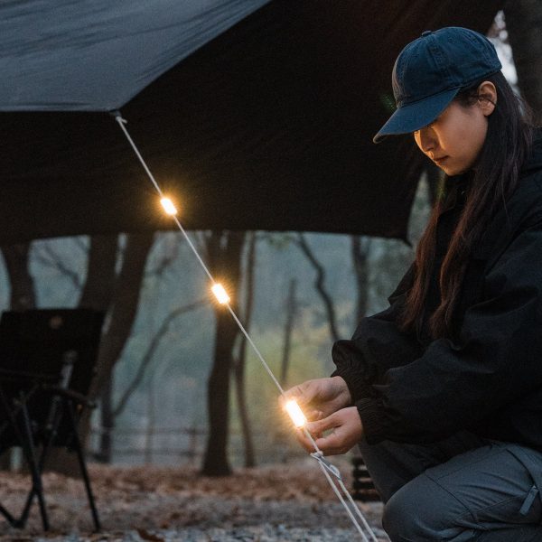 warning lamp outdoor camping, type c rechargeable, stepless dimming
