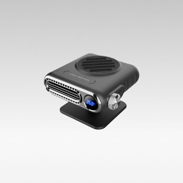 12V portable car heater with digital display for winter driving