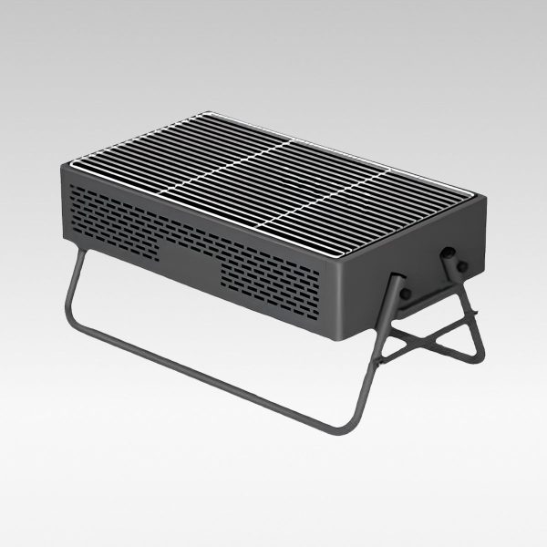 portable smokeless bbq grill foldable 27cm wide for 5+ people