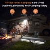 clip on solar motion lights outdoor waterproof security for fence garage camping