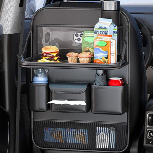 backseat organizer with foldable tray table multi pocket storage bag with tablet holder backseat organizer with foldable tray table multi pocket storage bag with tablet holder