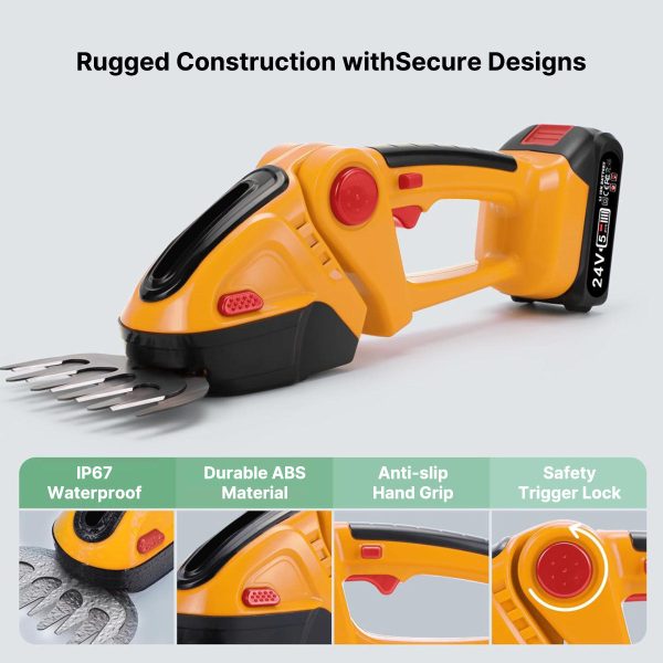 2 in 1 cordless mini electric hedge trimmer handheld rechargeable grass shear & shrub trimmer 2 in 1 cordless mini electric hedge trimmer handheld rechargeable grass shear & shrub trimmer