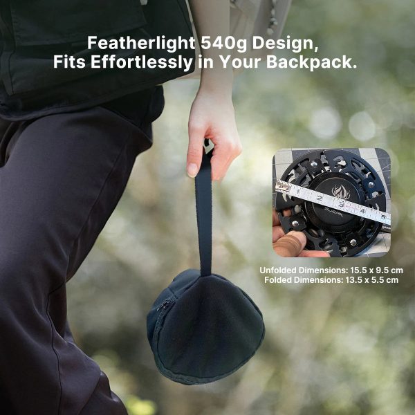 3800w portable windproof camping stove fast boiling outdoor gas burner