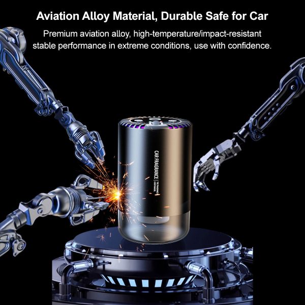 ai smart car aroma diffuser dual nano atomizer with starry sky projection & auto scent control