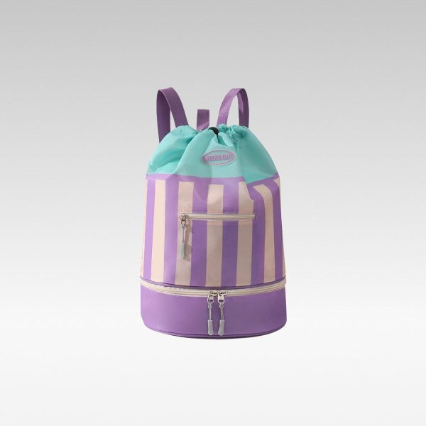 wet dry separated drawstring backpack waterproof gym bag with independent shoe compartment wet dry separated drawstring backpack waterproof gym bag with independent shoe compartment