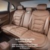 premium napa leather car seat cushion breathable universal seat protector with anti slip backing