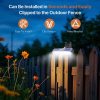 clip on solar motion lights outdoor waterproof security for fence garage camping
