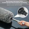 360° scratch free car duster extendable stainless steel pole cleaning tool