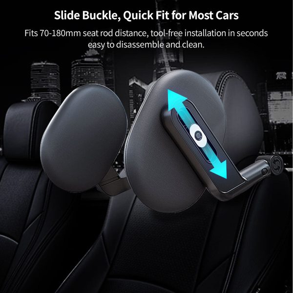 adjustable car headrest neck support universal side sleep pillow with memory foam
