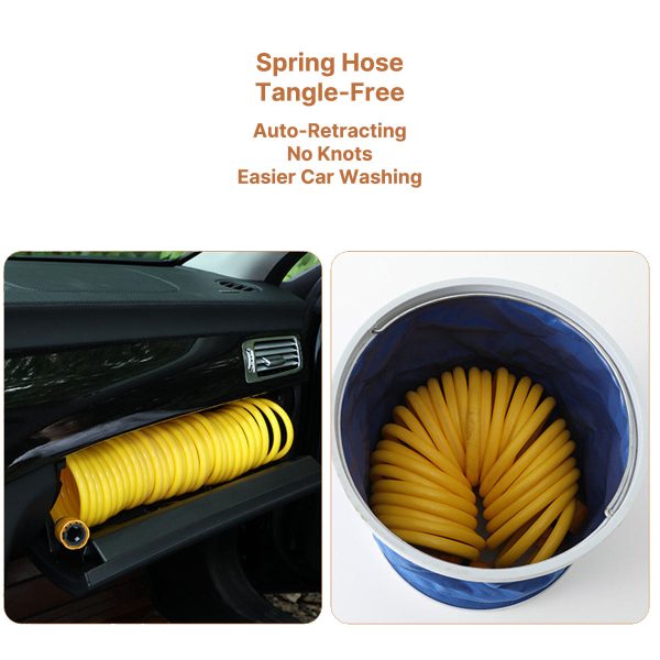 10 30m telescopic water pipe with high pressure car washing gun expandable flexible hose