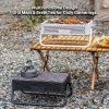 portable smokeless bbq grill foldable 27cm wide for 5+ people