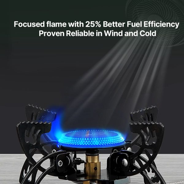 3800w portable windproof camping stove fast boiling outdoor gas burner