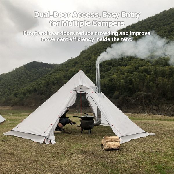 1–3 person hot tent – camp stove compatible|traverseon