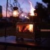 portable camping wood burning stove fast boiling outdoor burner