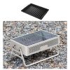 portable smokeless bbq grill foldable 27cm wide for 5+ people