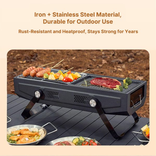 portable stainless steel grill foldable 3 7 people bbq portable stainless steel grill foldable 3 7 people bbq