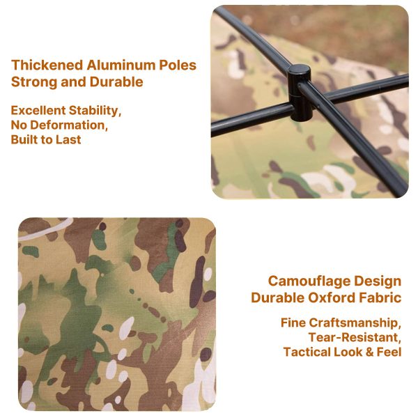 ultralight 1 person camping tent – waterproof military style outdoor tent