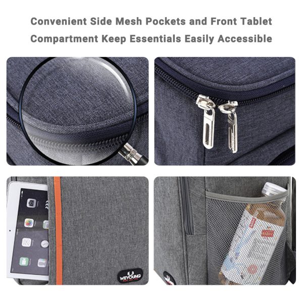 30 can insulated leakproof cooler backpack lightweight thermal bag with multi pockets
