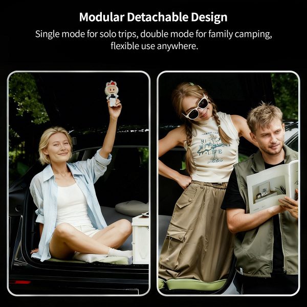 99% antibacterial car camping mattress all season foldable memory foam travel bed