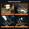 2400 lm solar powered lithium battery flood light rechargeable outdoor atmosphere light