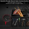 60l multi compartment car trunk organizer heavy duty waterproof foldable storage bin