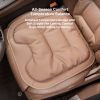 premium napa leather car seat cushion breathable universal seat protector with anti slip backing