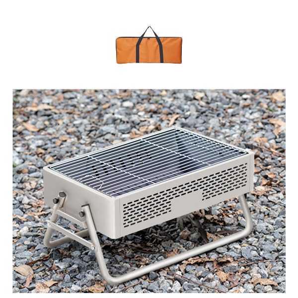 portable smokeless bbq grill foldable 27cm wide for 5+ people
