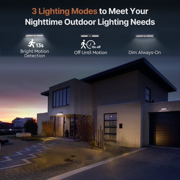 clip on solar motion lights outdoor waterproof security for fence garage camping