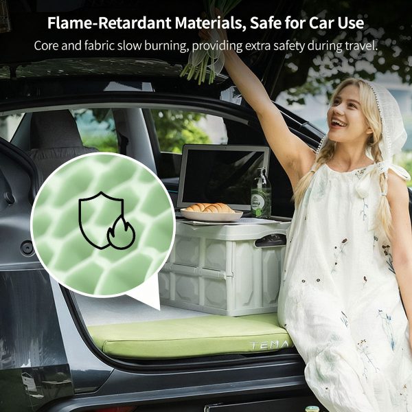 99% antibacterial car camping mattress all season foldable memory foam travel bed