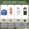 3800w portable windproof camping stove fast boiling outdoor gas burner