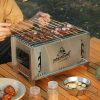 multi function charcoal camp stove dual zone cooking, 3 level heat multi function charcoal camp stove dual zone cooking, 3 level heat