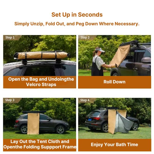 430g ultra lightweight waterproof privacy shelter portable foldable car mounted changing room