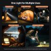 2400 lm solar powered lithium battery flood light rechargeable outdoor atmosphere light
