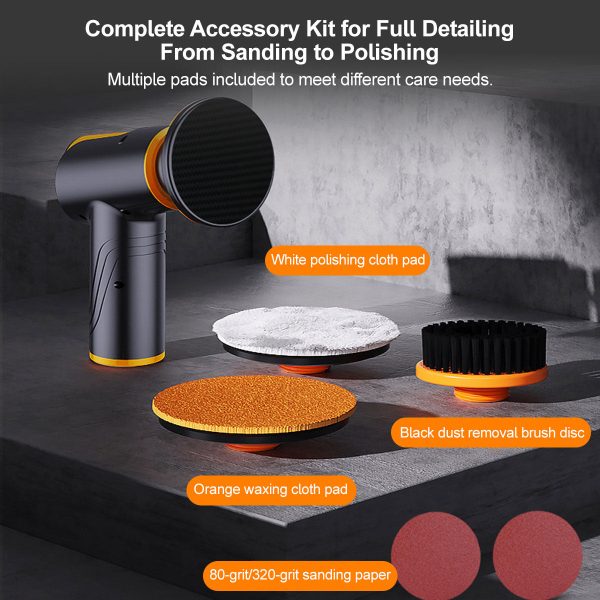 1800rpm cordless car polisher 45min runtime portable electric buffer for car & home