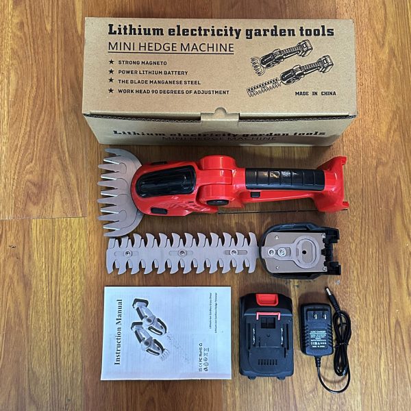 2 in 1 cordless mini electric hedge trimmer handheld rechargeable grass shear & shrub trimmer 2 in 1 cordless mini electric hedge trimmer handheld rechargeable grass shear & shrub trimmer
