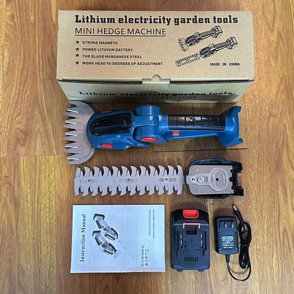 2 in 1 cordless mini electric hedge trimmer handheld rechargeable grass shear & shrub trimmer 2 in 1 cordless mini electric hedge trimmer handheld rechargeable grass shear & shrub trimmer