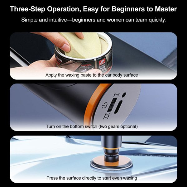 1800rpm cordless car polisher 45min runtime portable electric buffer for car & home