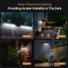 clip on solar motion lights outdoor waterproof security for fence garage camping