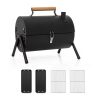 portable table top charcoal grill 3 5 people dual zone roasting for camping & picnics