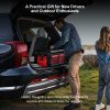 60l multi compartment car trunk organizer heavy duty waterproof foldable storage bin