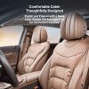 premium napa leather car seat cushion breathable universal seat protector with anti slip backing