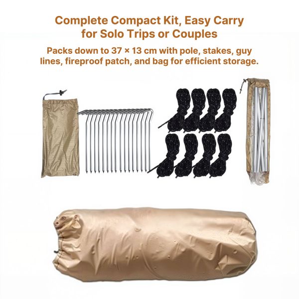 1–3 person hot tent – camp stove compatible|traverseon